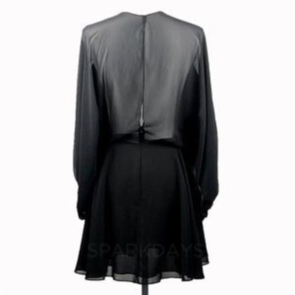 Mara Hoffman Black Flowy Formal Mini Dress | M - Picture 9 of 9